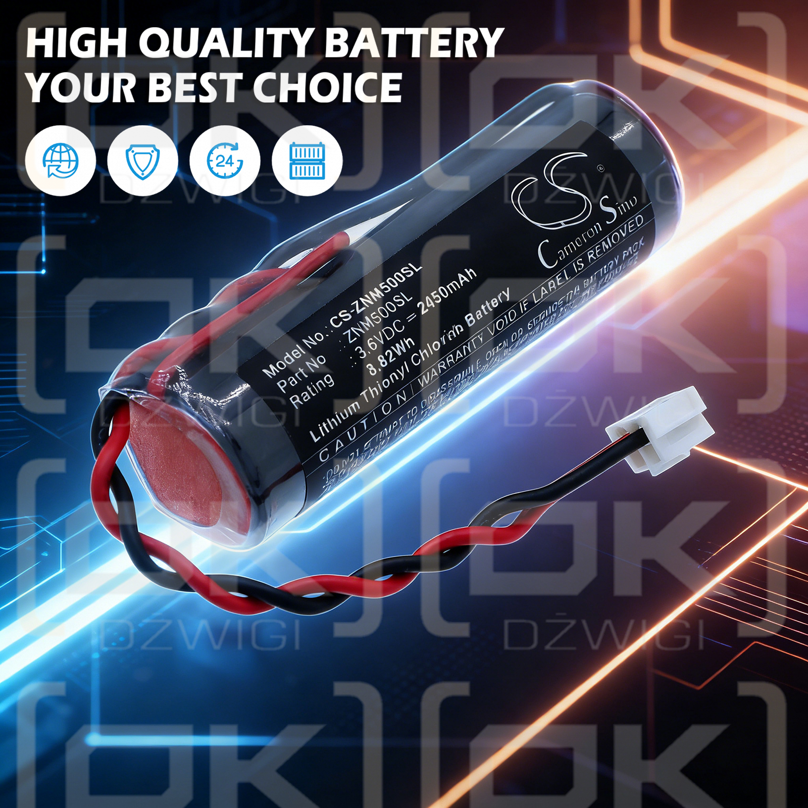 Zenner Zelsius heat meter 2450 mAh Li-SOCl2 3.6 V (Cameron Sino)