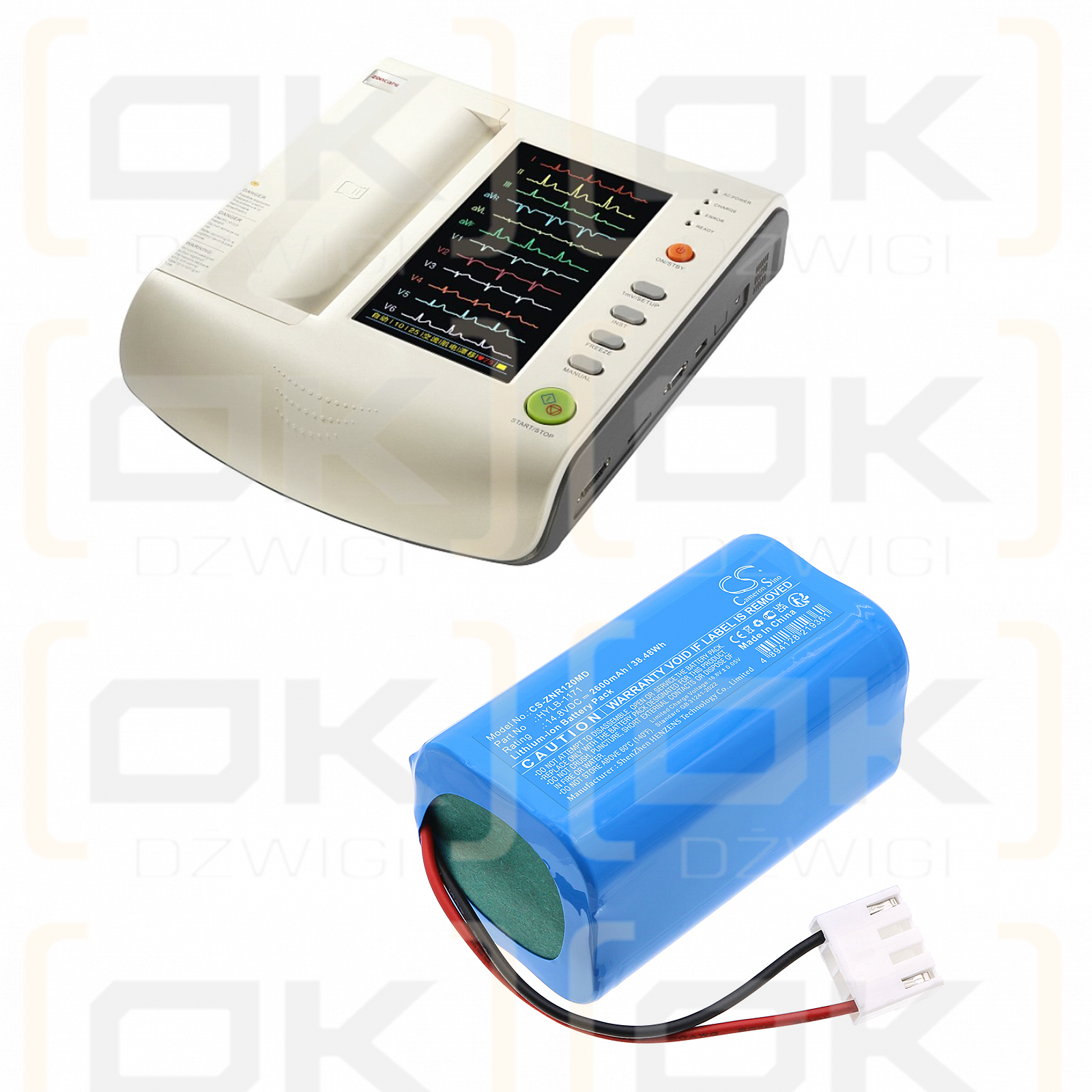 Zoncare ZQ-1206 / HYLB-1171 2600mAh Li-ion 14.8V (Cameron Sino)
