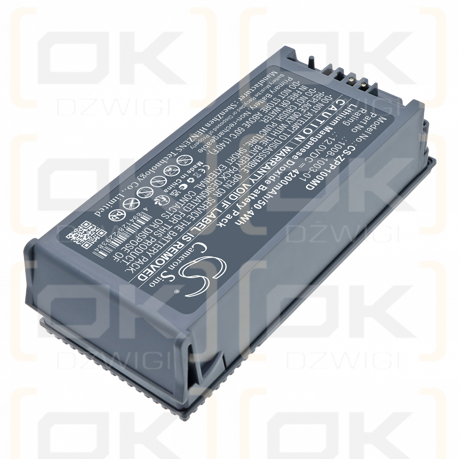 Сменный аккумулятор Zoll AED Pro / 1008-1003-01 4200 мАч Li-MnO2 12 В (Cameron Sino)