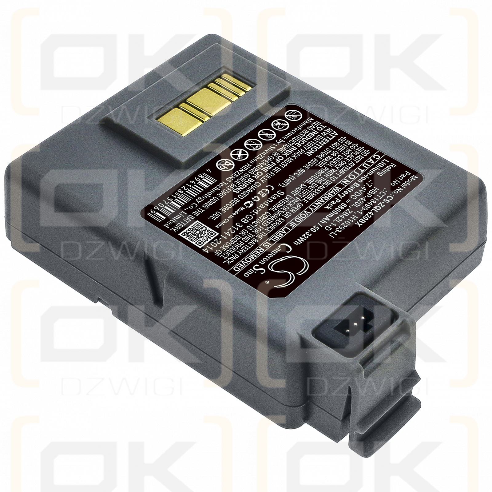 Zebra RP4 / CT18499-1 6800mAh Li-ion 7.4V (Cameron Sino)