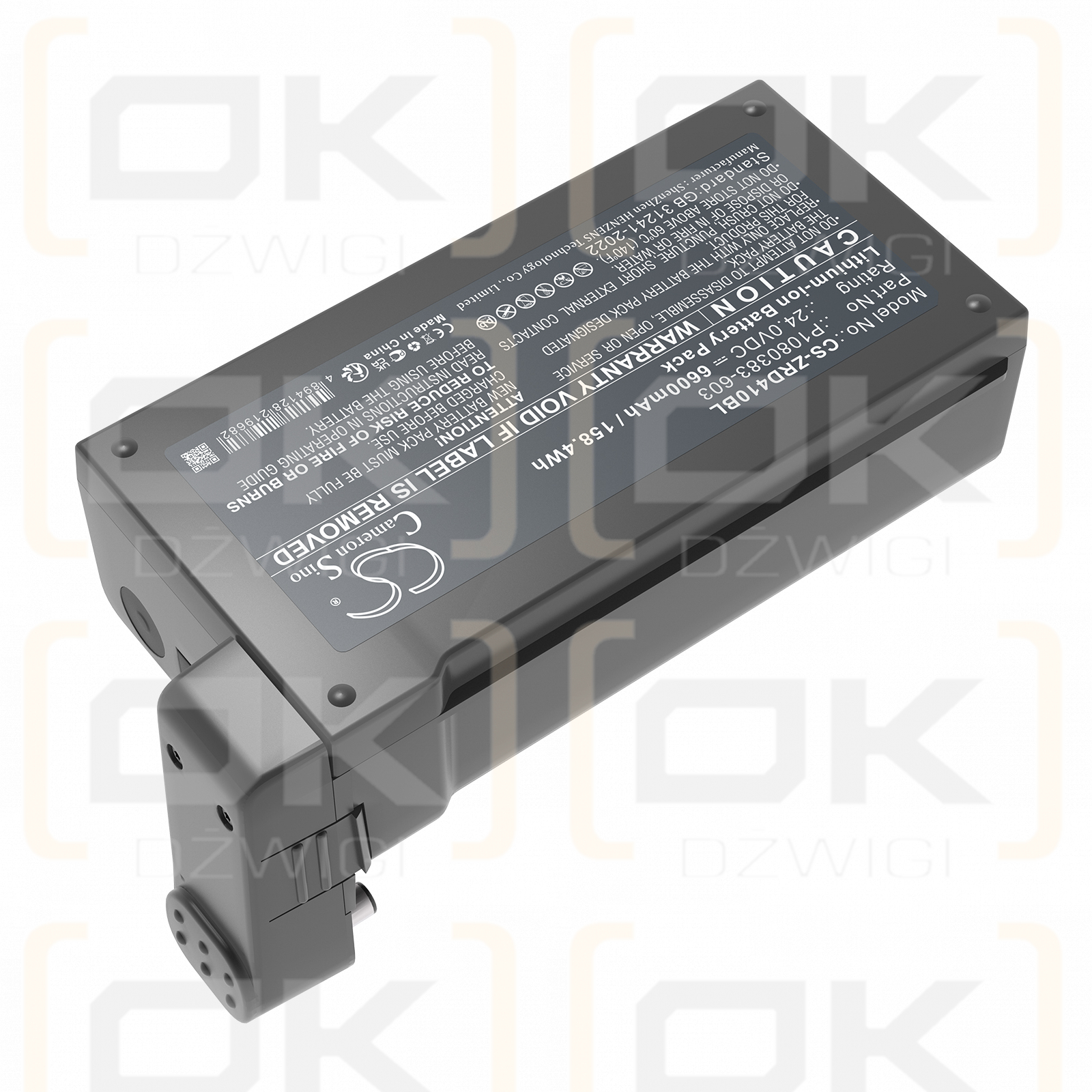 Zebra ZD621T / P1080383-603 6600mAh Li-ion 24.0V (Cameron Sino)