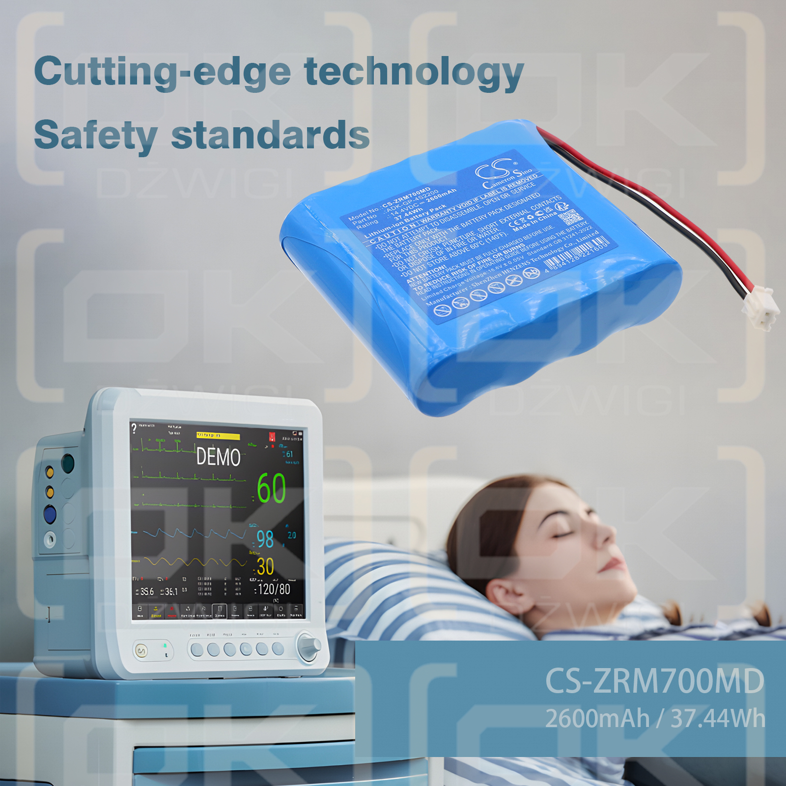 Zoncare PM-7000 / ADK-GP-4S2200 2600mAh Li-ion 14.4V (Cameron Sino)