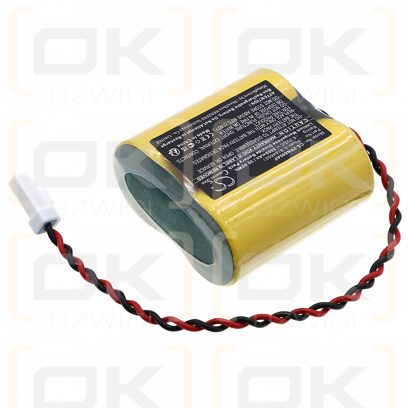 Zurn Z6917-GEN / Flush-3 5000mAh Li-MnO2 6.0V (Cameron Sino)