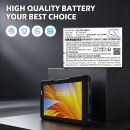 Replacement Battery for Zebra ZT45 8-Inch / BT-000455 6000 mAh Li-ion 3.87 V (Cameron Sino)