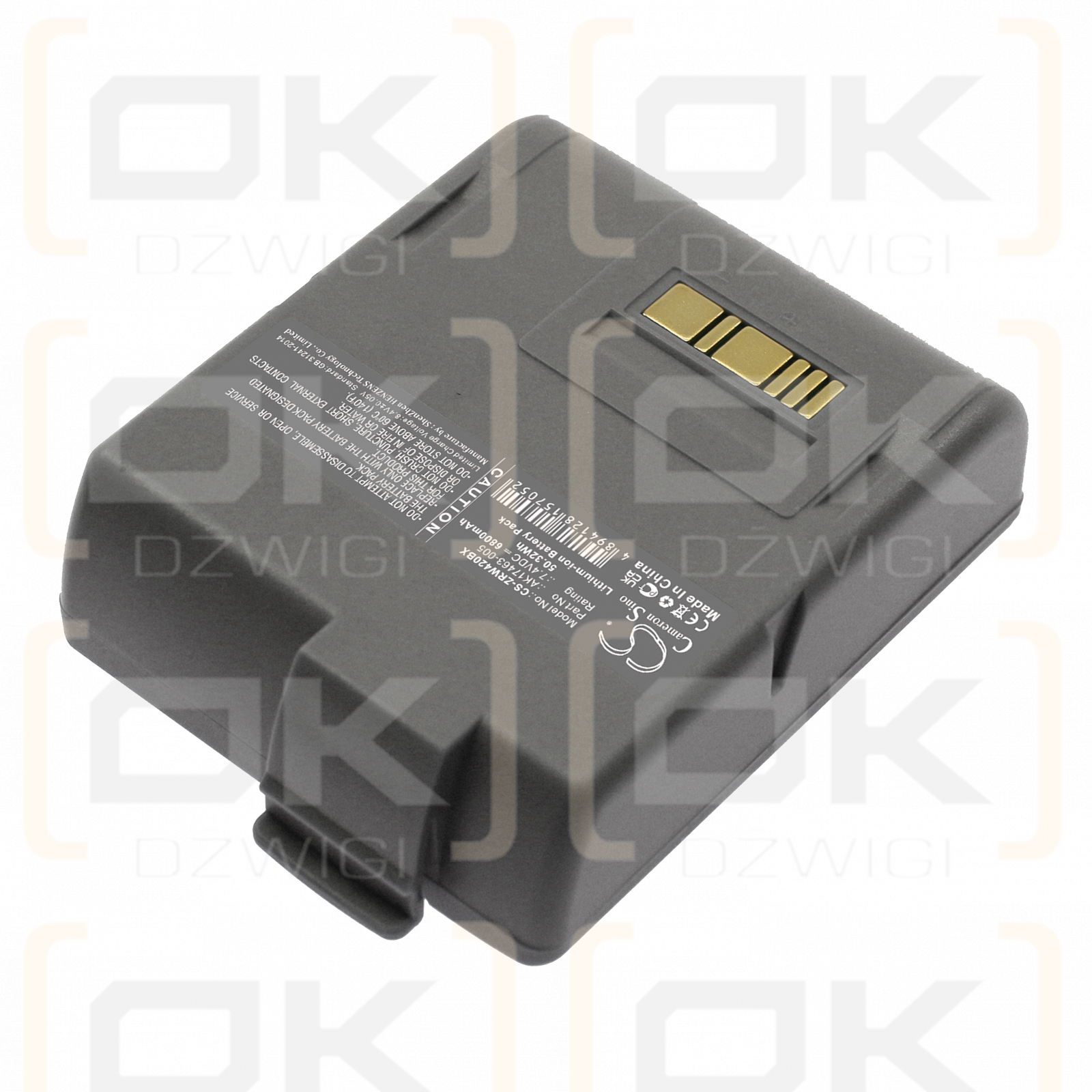 Zebra RW420 EQ / AK17463-005 6800 mAh Li-Ion 7,4 V (Cameron Sino)