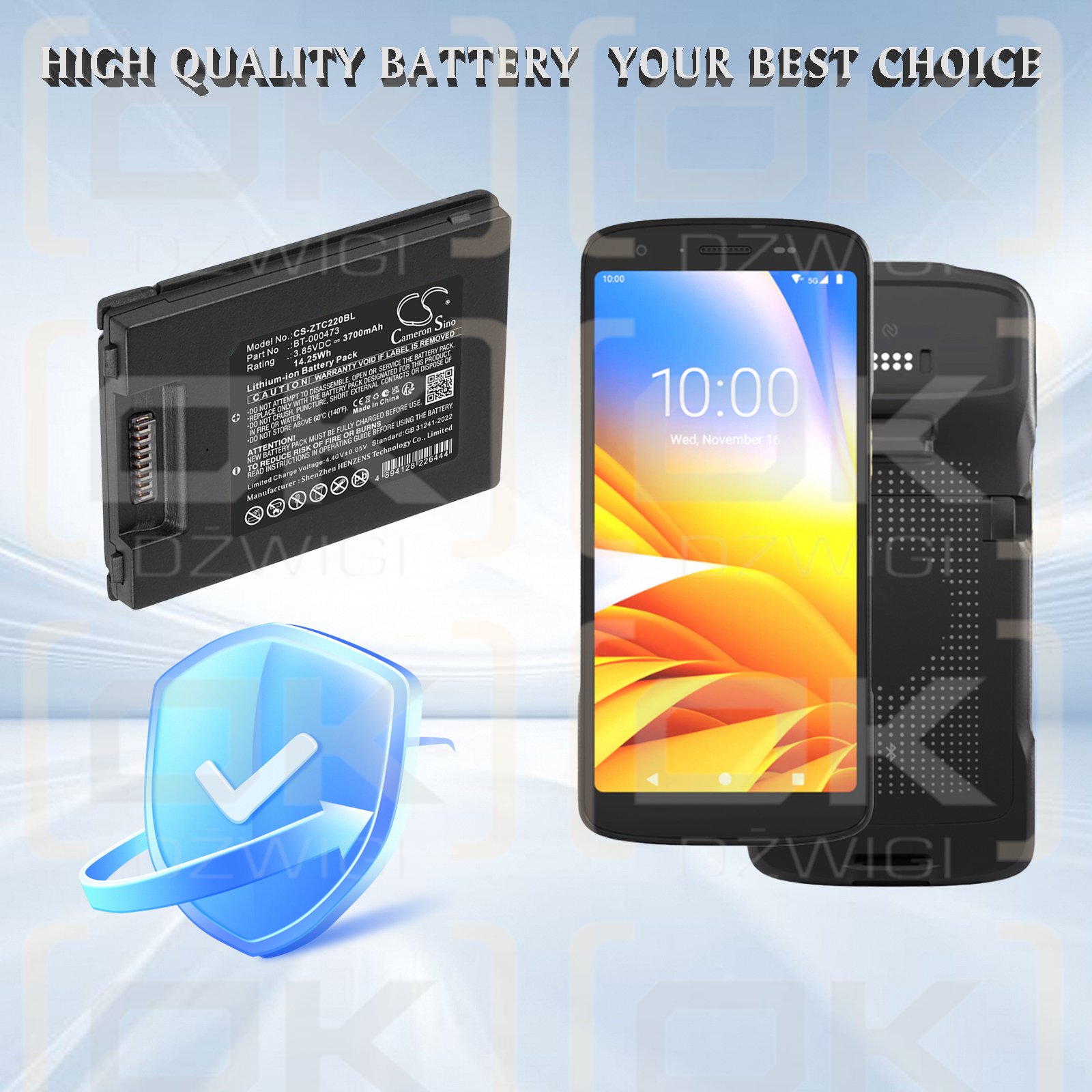 Zebra TC27 / BT-000473 3700 mAh Li-Ion 3,85 V (Cameron Sino)