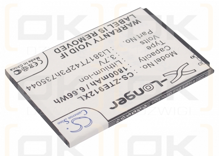 ZTE Overture Z995 / Li3818T42P3h735044 1800mAh Li-ion 3.7V (Cameron Sino)