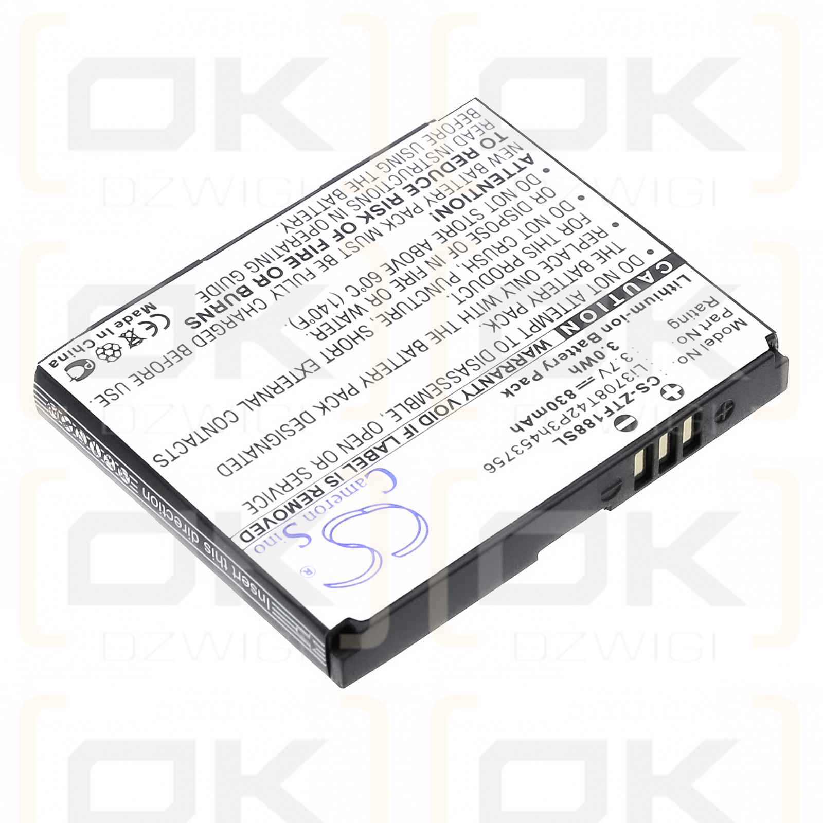 Telstra Smart Touch / Li3708T42P3h453756 830 mAh Li-ion 3.7 V (Cameron Sino)