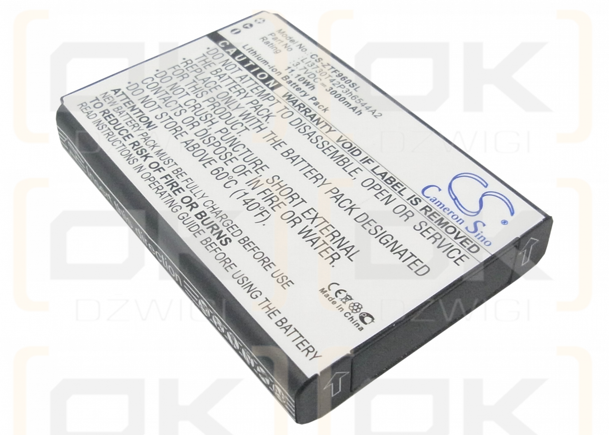 T-Mobile Sonic 2.0 4G LTE / LI3730T42P3h6544A2 3000mAh Li-ion 3.7V (Cameron Sino)