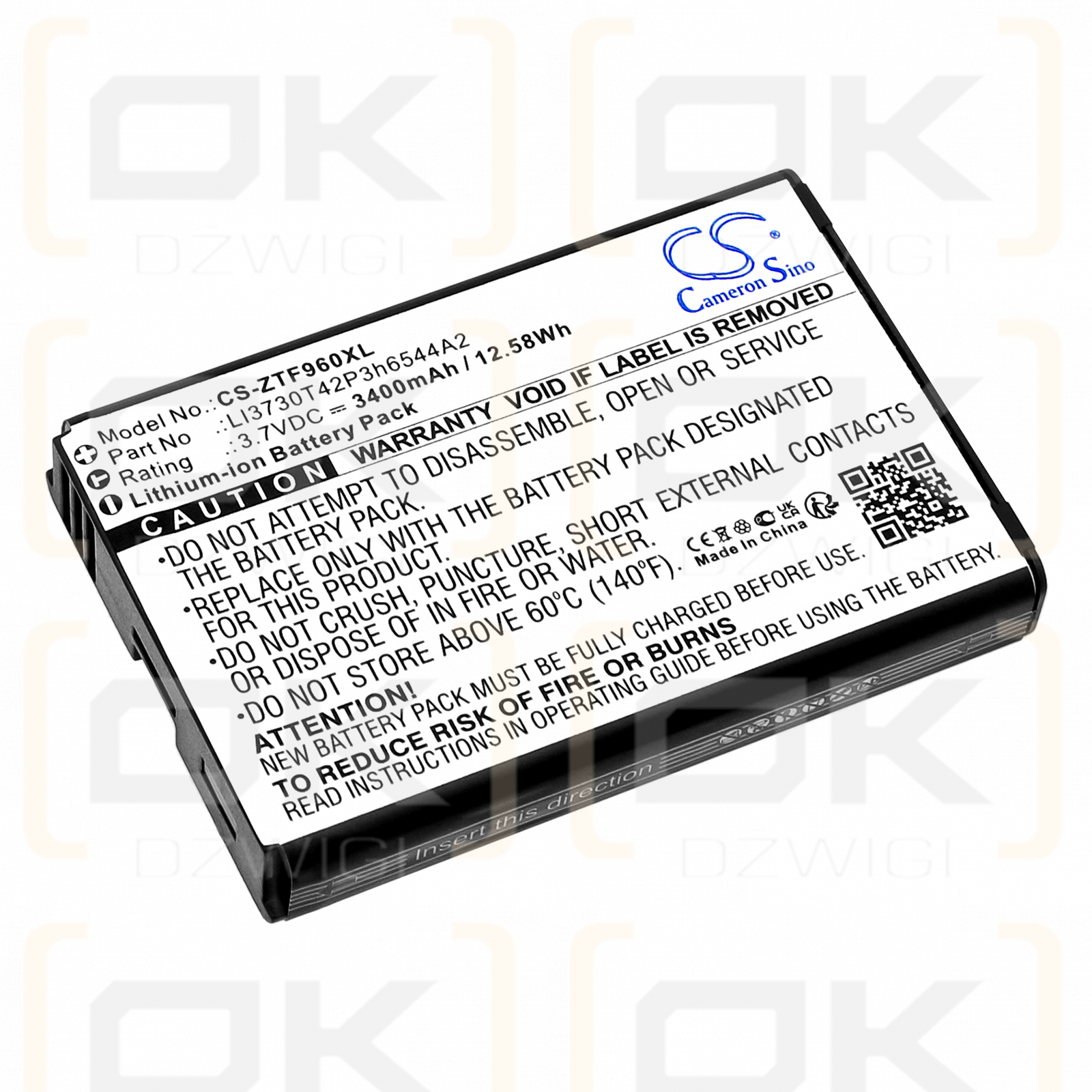 T-Mobile Sonic 2.0 4G LTE / LI3730T42P3h6544A2 3400mAh Li-ion 3.7V (Cameron Sino)