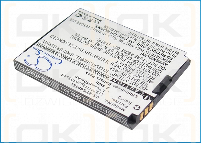 ZTE G6 / LI3707T42H3h463548 650mAh Li-ion 3.7V (Cameron Sino)