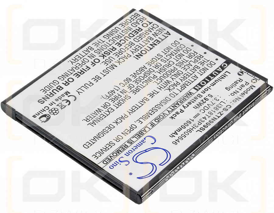 ZTE V818 / Li3818T43P3H605646 1600mAh Li-ion 3.7V (Cameron Sino)