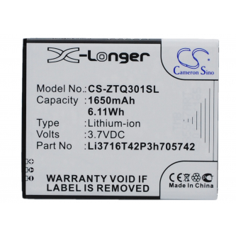 Bateria zamienna do ZTE Q301T / Li3716T42P3h705742 1650 mAh Li-ion 3.7 V (Cameron Sino)