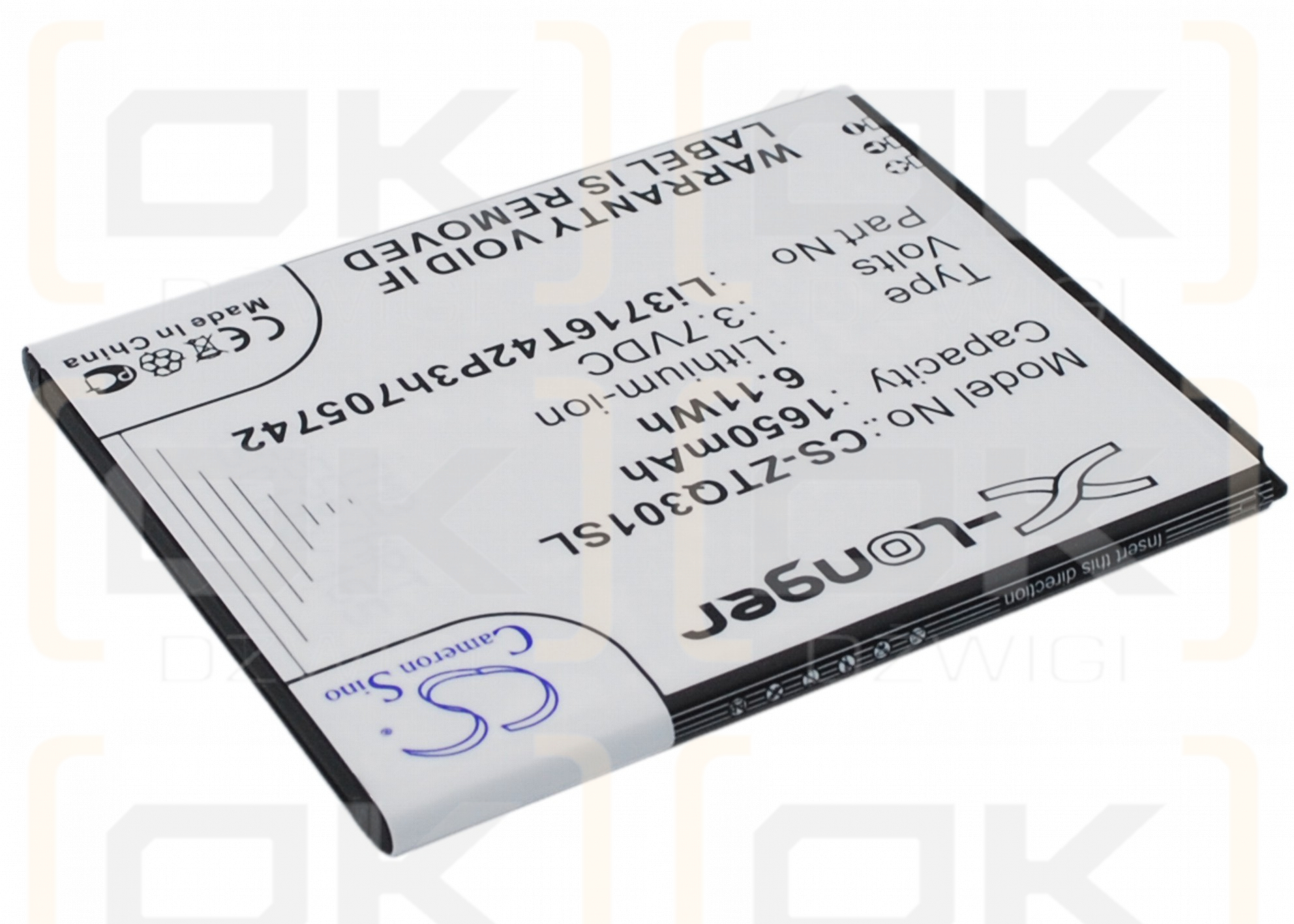 Bateria zamienna do ZTE Q301T / Li3716T42P3h705742 1650 mAh Li-ion 3.7 V (Cameron Sino)