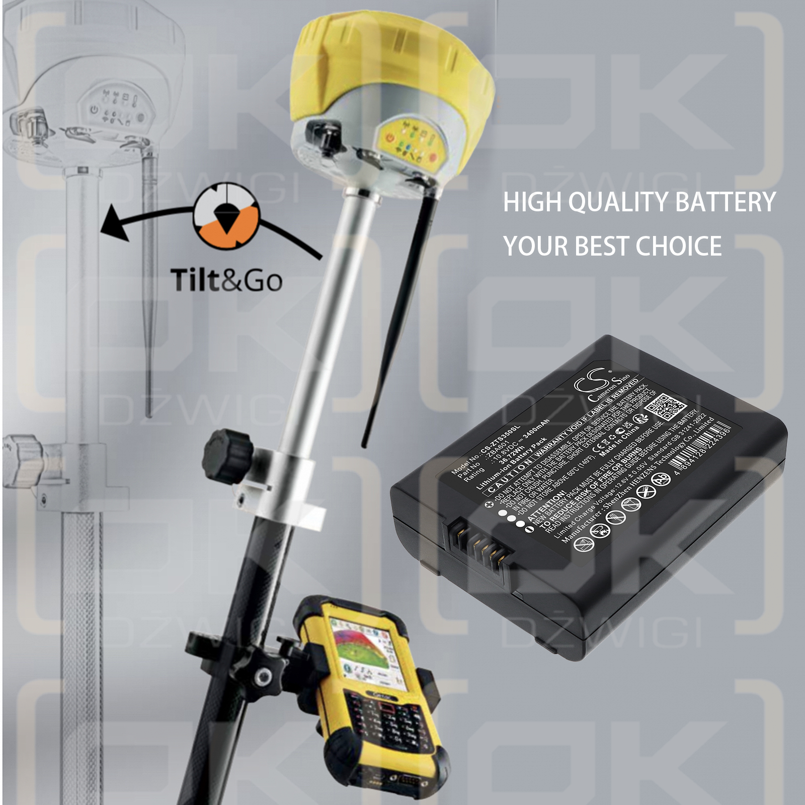 Geomax Zenith35 GNSS / 827967 3400 mAh Li-Ion 10,8 V (Cameron Sino)