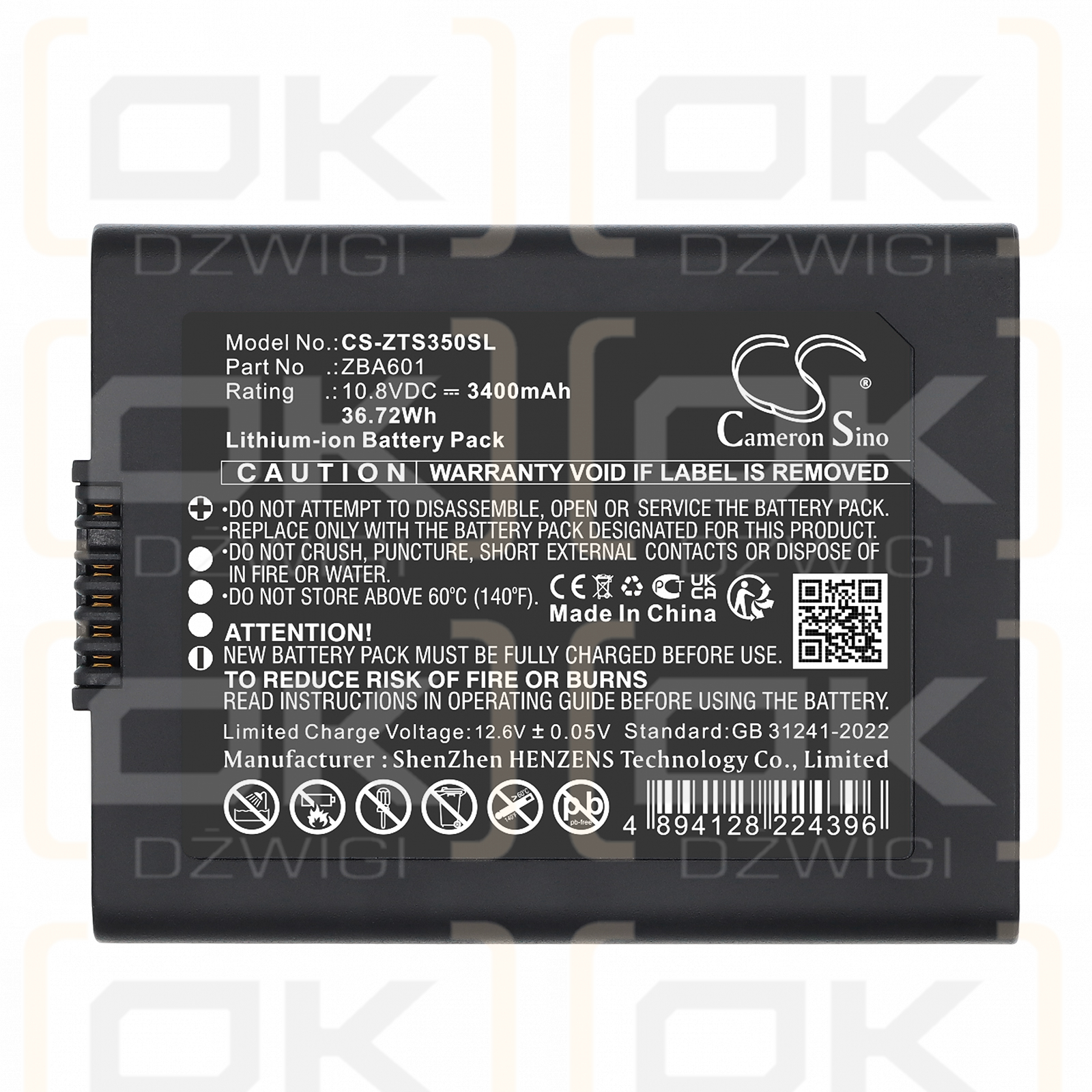 Geomax Zenith35 GNSS / 827967 3400 mAh Li-Ion 10,8 V (Cameron Sino)