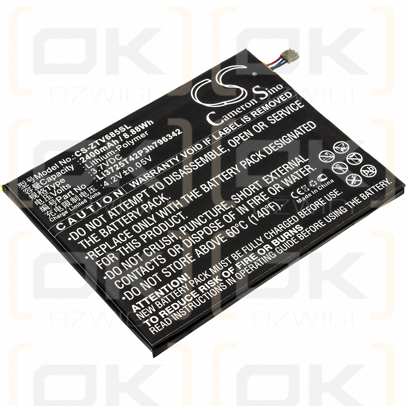 ZTE V685 / Li3725T42P3h796342 2400 mAh Li-Polymer 3,7 V (Cameron Sino)