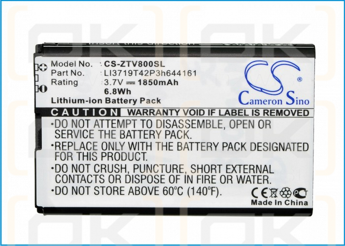 CRICKET Engage / LI3719T42P3h644161 1850mAh Li-ion 3.7V (Cameron Sino)