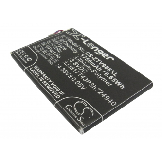 ZTE NTZEZ753G3P5P / Li3817T43P3h724940 1750 mAh 6,65 Wh Li-Polymer 3,8 V (Cameron Sino)