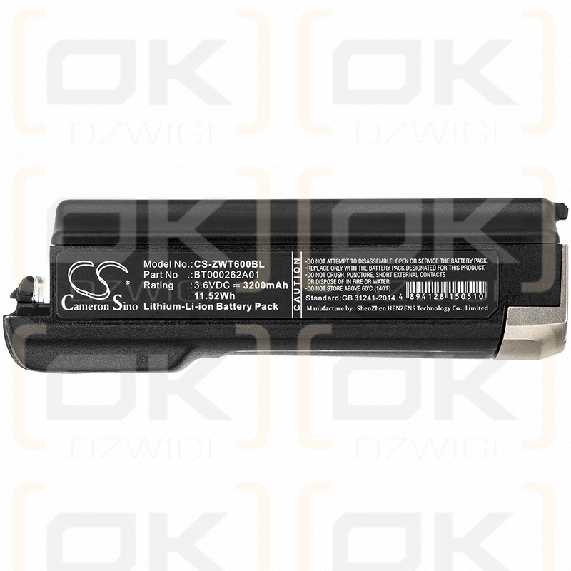 Zebra RS6000 / BT000262A01 3200mAh Li-ion 3.6V (Cameron Sino)