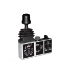 Tipper pneumatic joystick + PTO engagement key + hydroboard switch, M10x1 side connections