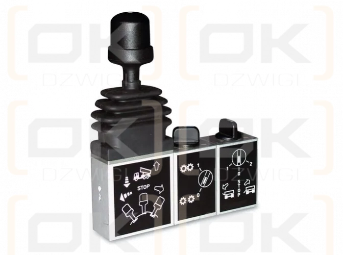 Tipper pneumatic joystick + PTO engagement key + hydroboard switch, G1/8" side connections