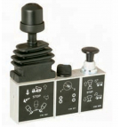 Tipper pneumatic joystick + PTO engagement key + hydroboard switch, G1/8" side connections