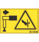 Naklejka ostrzegawcza Fassi