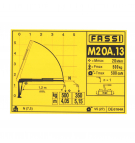 Схема наклейки Fassi M20A.13