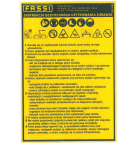 Наклейка Инструкция по безопасному использованию крана Fassi "PL"