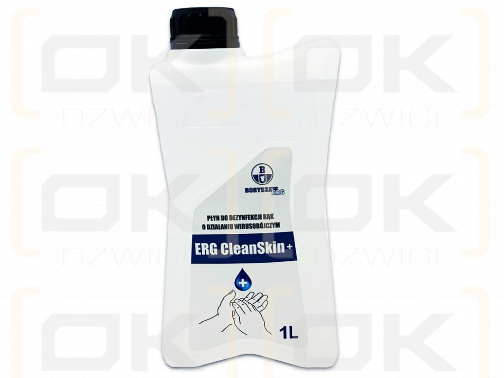 Płyn do dezynfekcji rąk o działaniu wirusobójczym przeznaczony do higienicznej i chirurgicznej dezynfekcji rąk oraz powierzchni 1l ERG CleanSkin