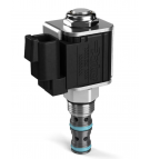 Válvula solenoide de 3 vías para tamaño 08, cavidad de 3 vías, empujar y girar