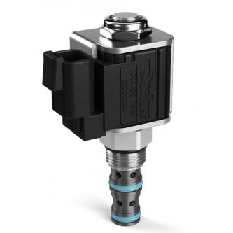 Válvula solenoide de 3 vías para tamaño 08, cavidad de 3 vías, empujar y girar