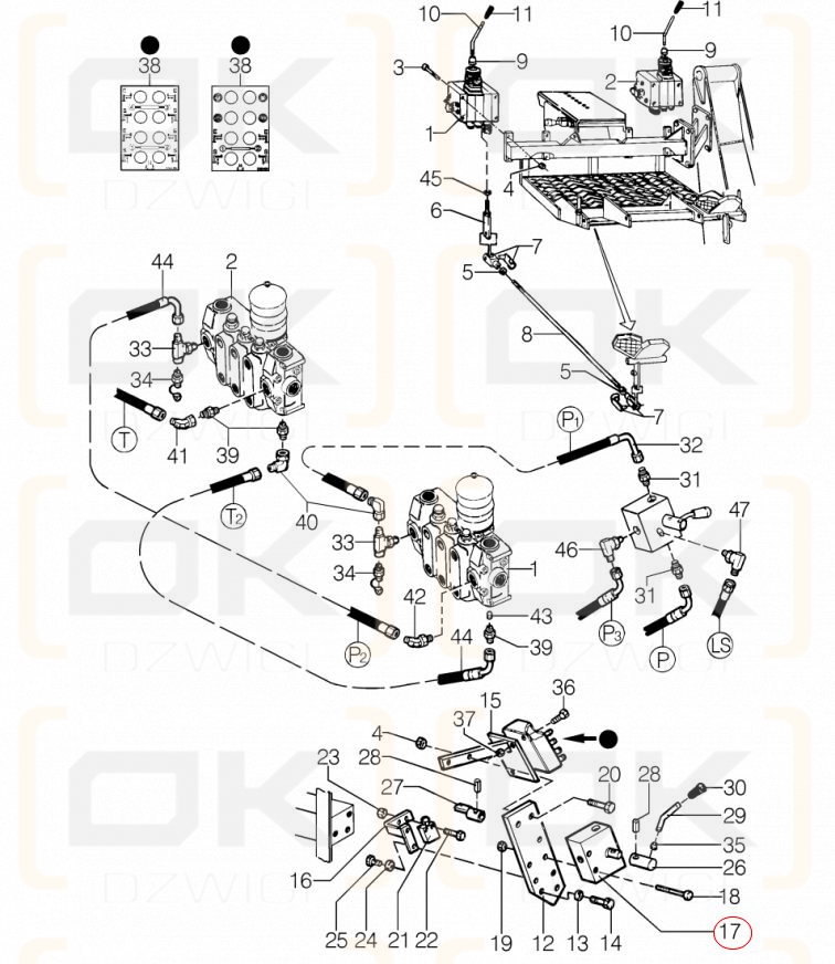 Fassi changeover valve