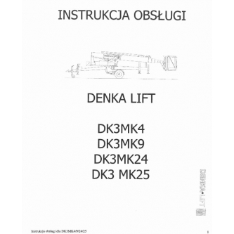 Руководство по эксплуатации для Denka Lift - DK25