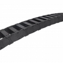 Cable guide series E4.32 (Crossbars on each link, removable along both radii)