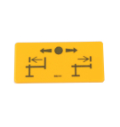 Pictograma - extensión del soporte izquierdo (horizontal)