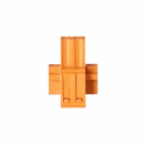 Enchufe naranja Paltronic de 2 pines (atornillable) BL3.5