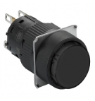 Przycisk chwilowy;  czarny; samopowrotny bez podświetlenia 1NO okrągły