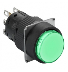 Wskaźnik panelowy LED, Zielony, 24 V, 16 mm