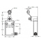 Limit switch, roller lever 1NO + 1NC