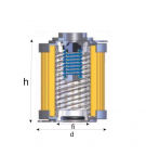 Filterpatrone fi40 h = 250 mm d99
