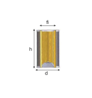 Filterpatrone fi45 h = 106 mm d72