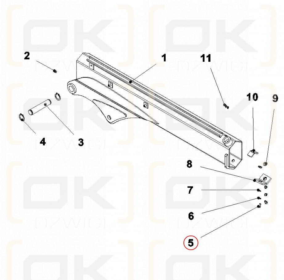Винт M08x010 DIN 933- 8.8