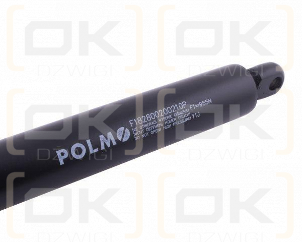 Siłownik szyby przedniej L max. 415mm F182800200210P FENDT POLMO