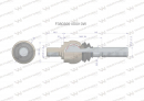 Przegub kierowniczy 180,5 mm - M20x1,5 ; M22x1,5 F380306100010 WARYŃSKI