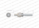 Przegub kierowniczy 224mm- M24x1,5; M26x1,5 F716300100040 WARYŃSKI