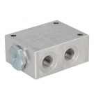 Divisor de caudal OFC-Villa Hydraulics de 3/8” a 3/8” con división 50%/50% (12-23 l/min)