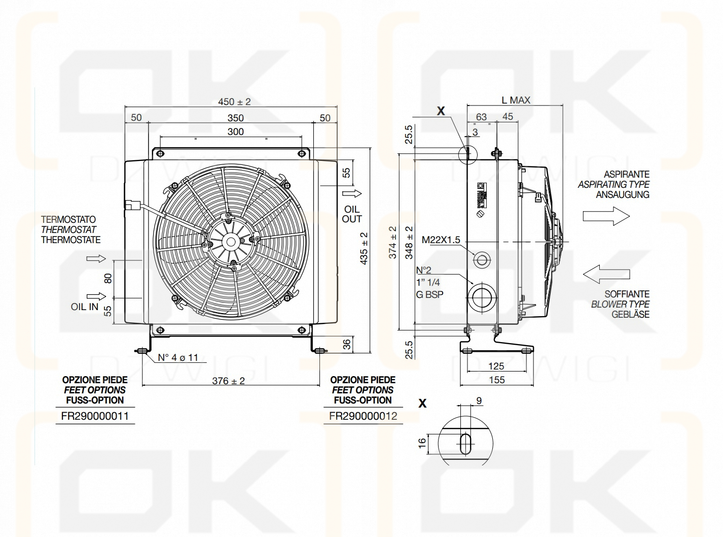 Ölkühler A46 1E AP 12V