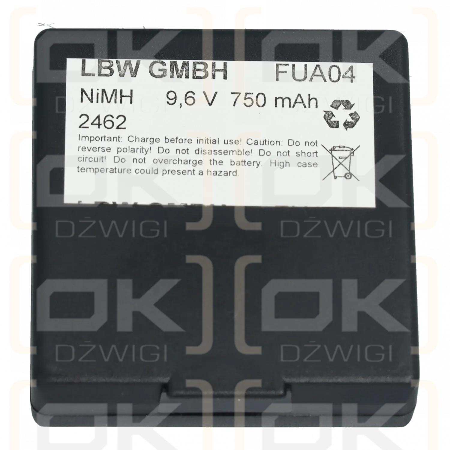 Hetronic Nova Ergo 9.6VDC 750mAh battery